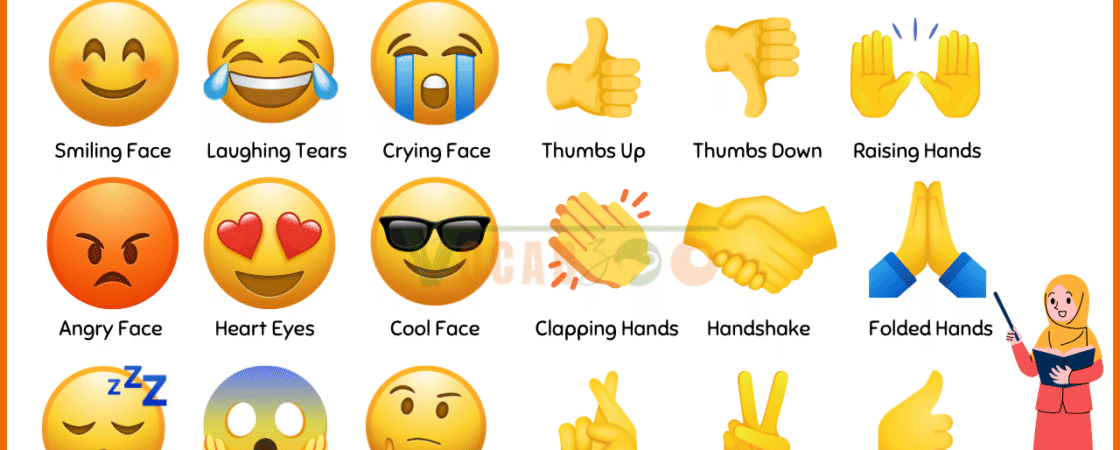 Emojis and Their Meaning in English with Pictures