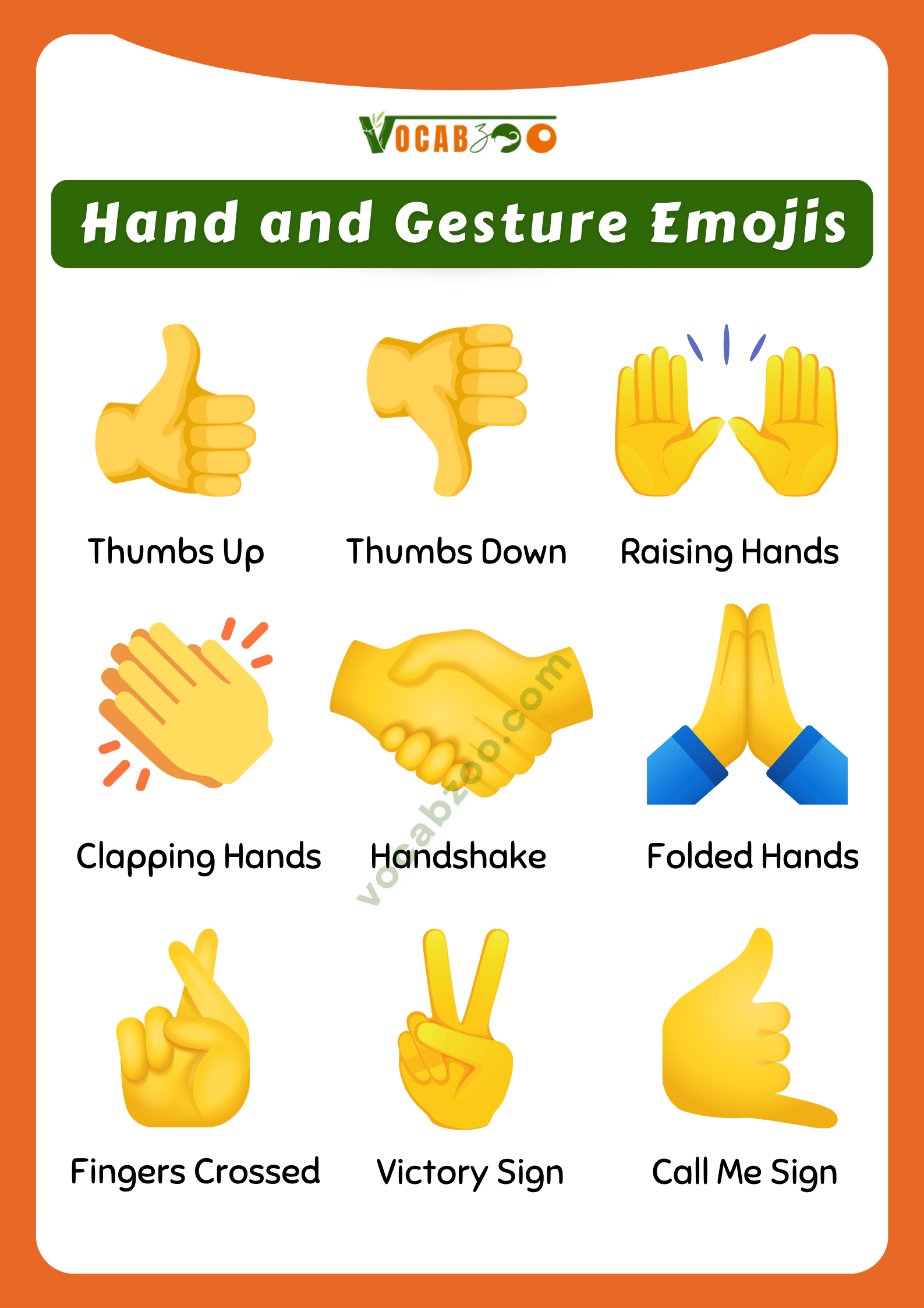 Hand and Gesture Emojis