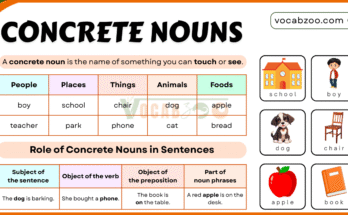Concrete Nouns in English with Examples
