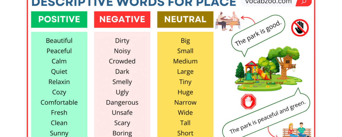 Descriptive Words to Describe a Place
