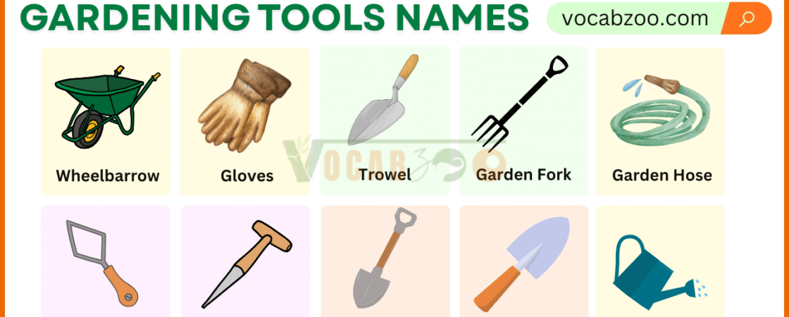 Gardening Tools Names in English