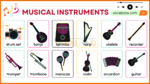 Names of Musical Instruments with Their Pictures - Vocabzoo