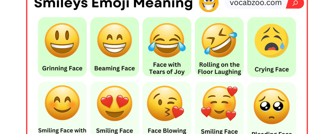 Smileys Emoji Meaning and Usage with Pictures