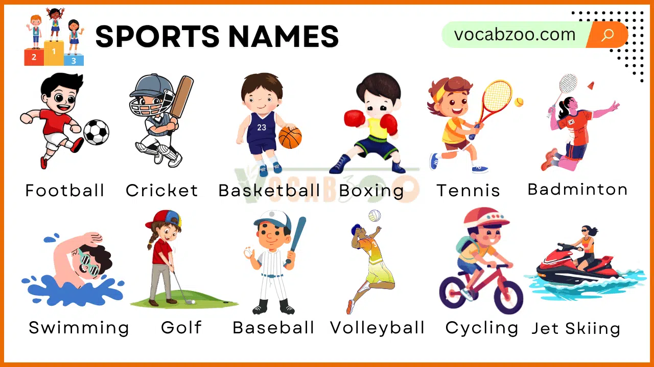 Names of Sports in English with Their Pictures