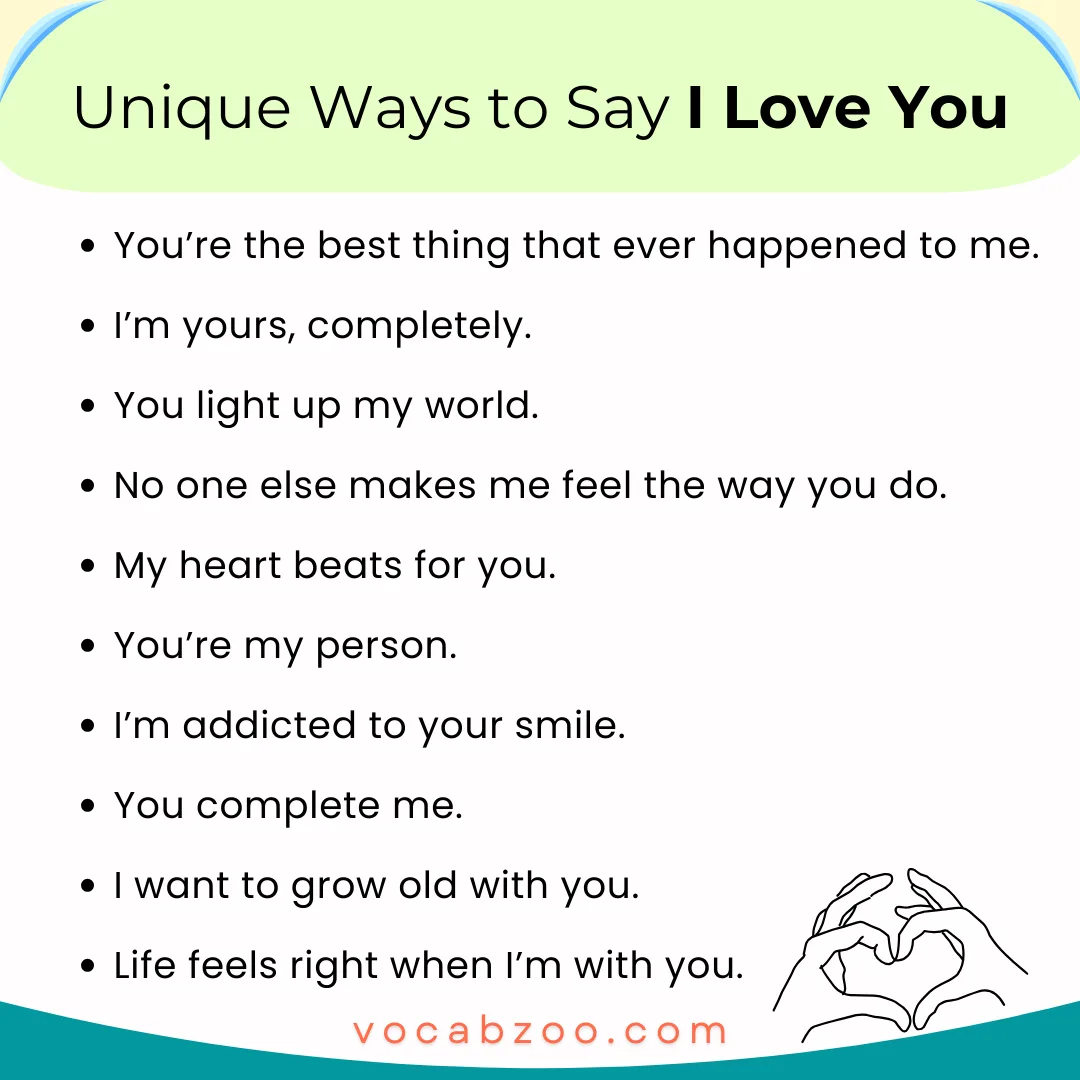 50 Best Ways to Say I Love You