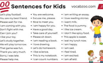 100+ Fun and Simple Sentences for Kids