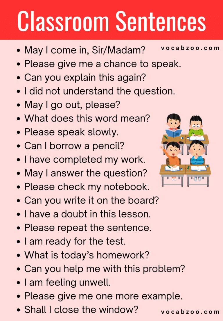 100+ Daily Conversation Sentences for Students - Vocabzoo