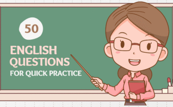 50 Easy English Questions with Answers for Quick Practice
