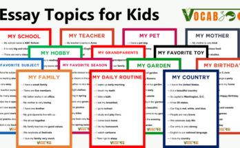 20 Easy Essay Topics for Kids