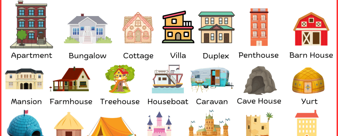 45+ Types of Houses in English with Their Pictures