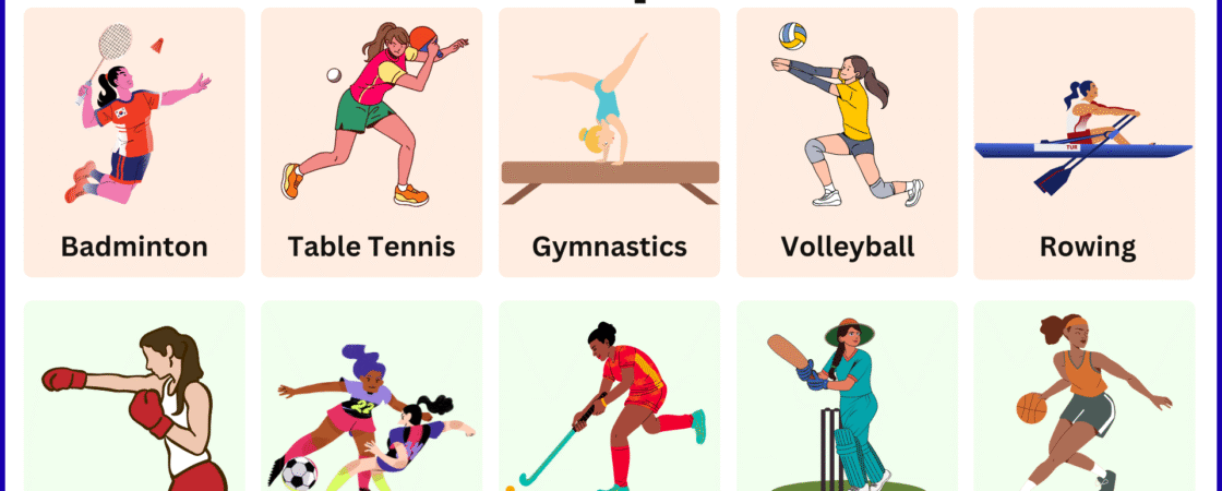 List of Woman Sports Names with Pictures