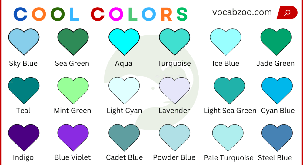 Cool Colors with Colors and Pictures