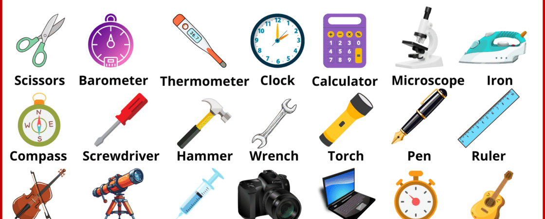 Instruments Names in English with Pictures
