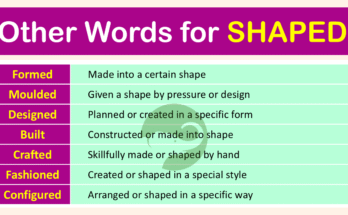 Other Word for Shaped