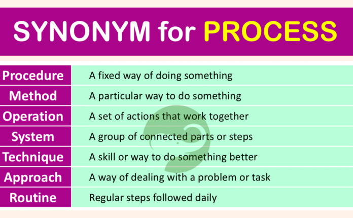 Other Words for Process