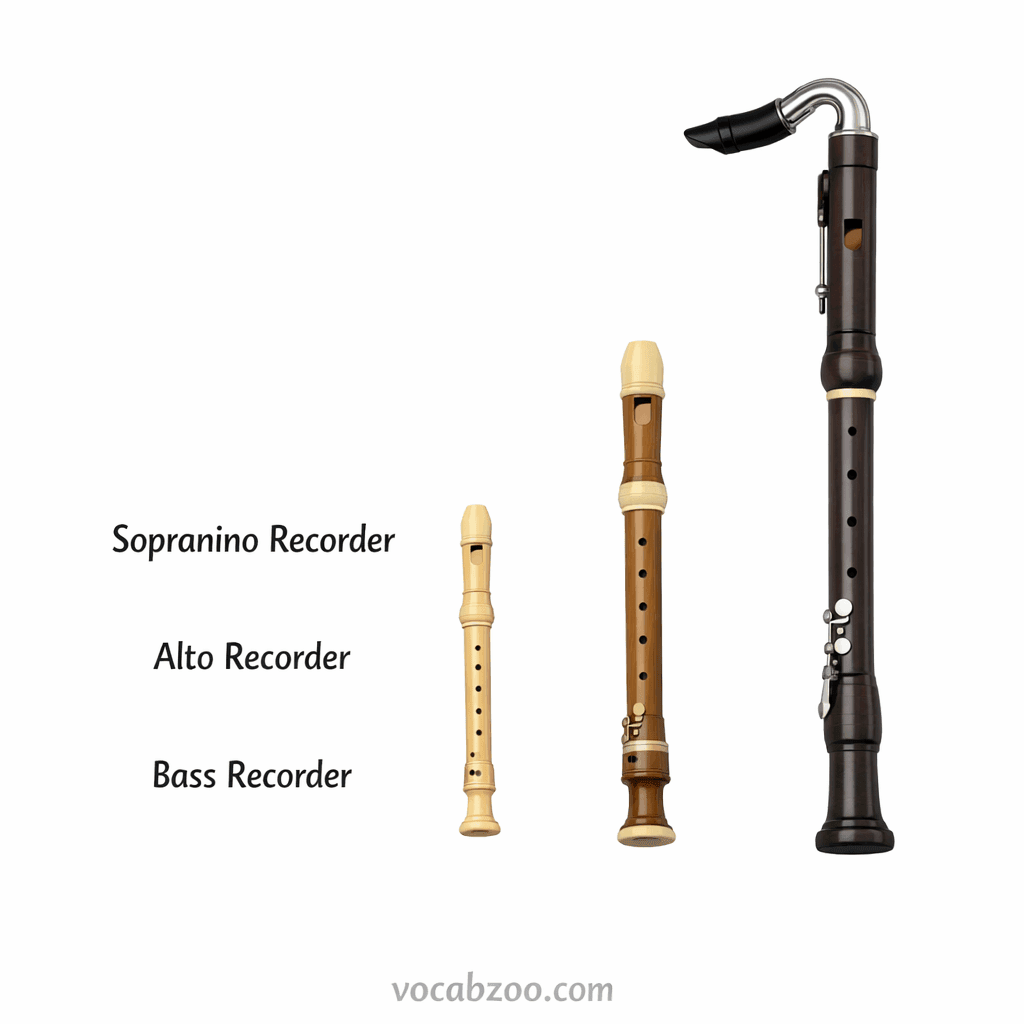 Recorder Instruments Names in English