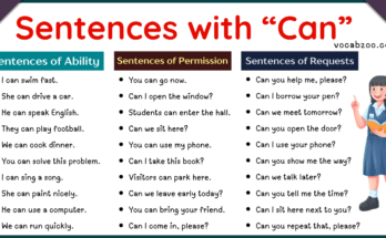 100 Simple Sentences with Can | Sentences of Can