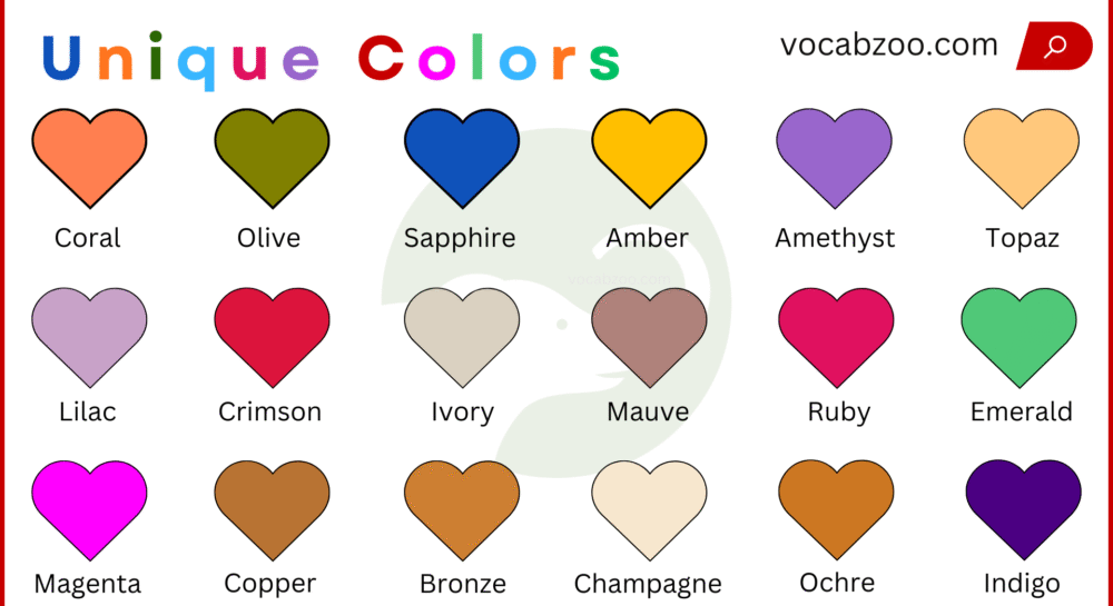 Unique Colors with Colors and Pictures