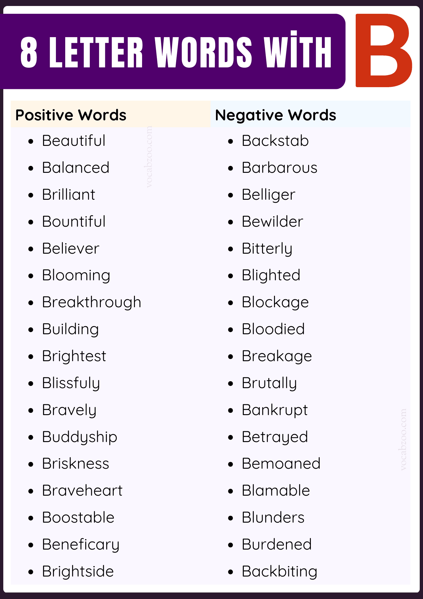 Eight Letter Words that Start with B in English | B-Words List