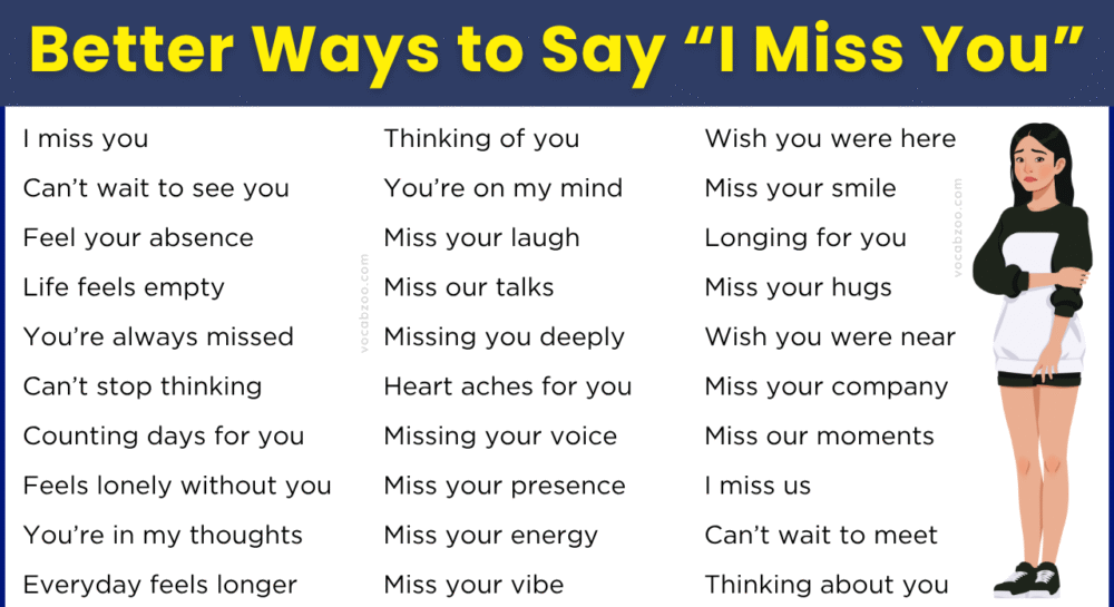 40 Creative Ways to Say You Miss Someone in English