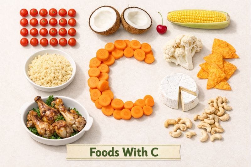 List of 100+ Foods That Start with C In English with Pictures