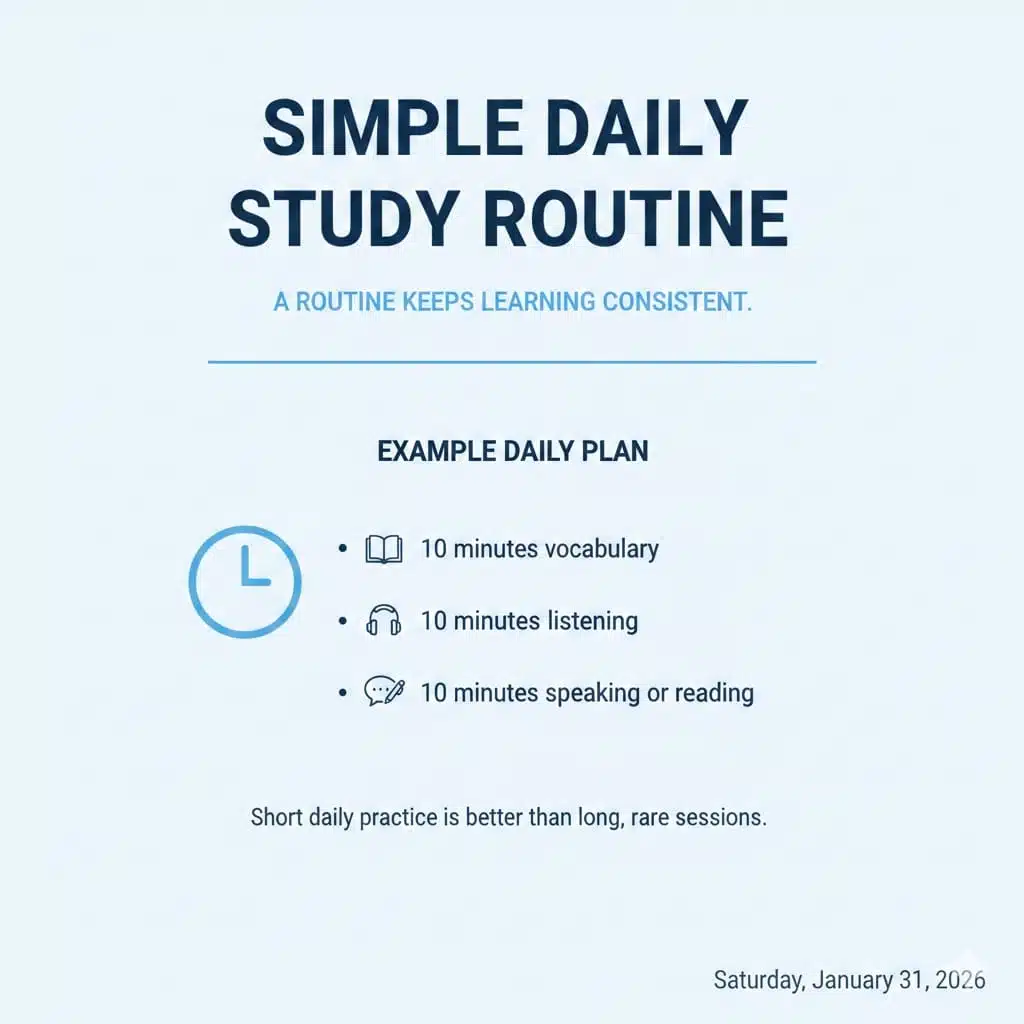 Simple Daily Study Routine