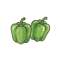 Green pepper | Vegetables Names for Kids in English