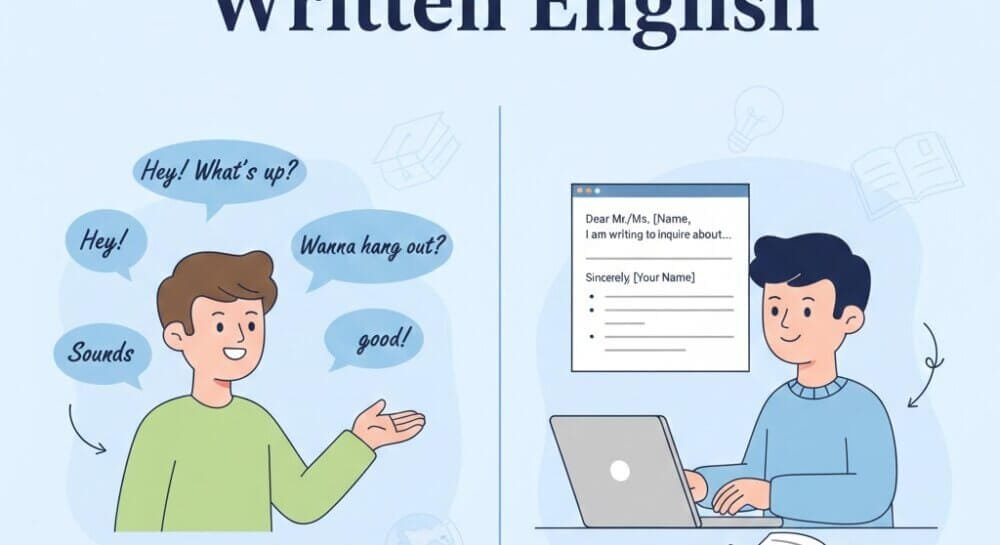 Spoken English vs Written English