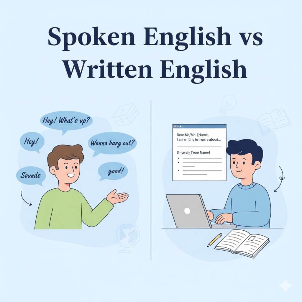 Spoken English vs Written English