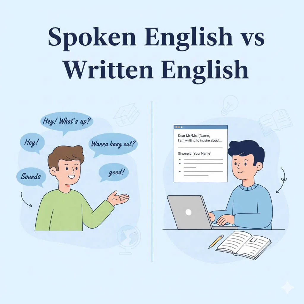 Spoken English vs Written English