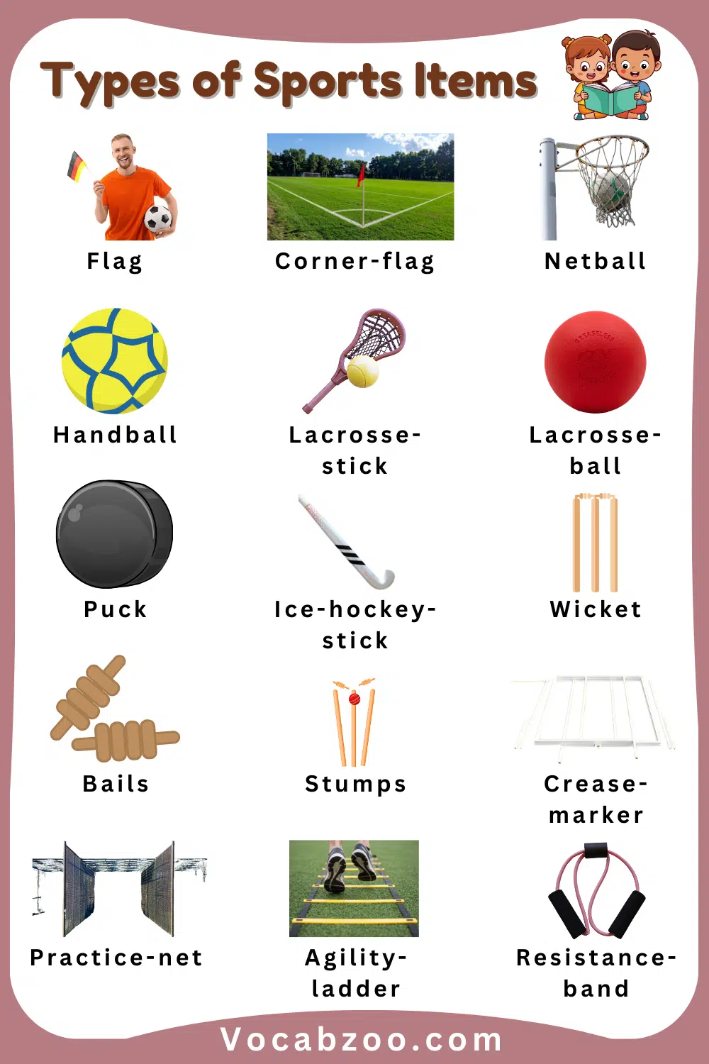 Best Sports Items Kids in English with Images