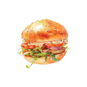 Burger | Picnic Items Names for Kids