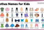 Clothes Names for Kids in English with Pictures
