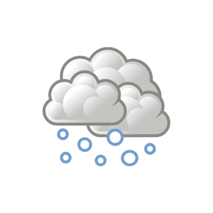 Cloud with snow | Weather Symbols Names for Kids