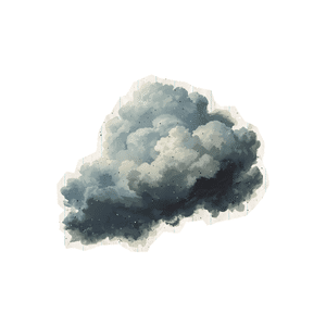 Dark cloud | Weather Symbols Names for Kids