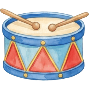 Drum | Bedroom Items Names for Kids