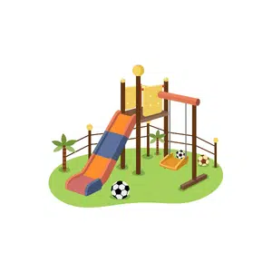 Fence | Park Things Names for Kids in English