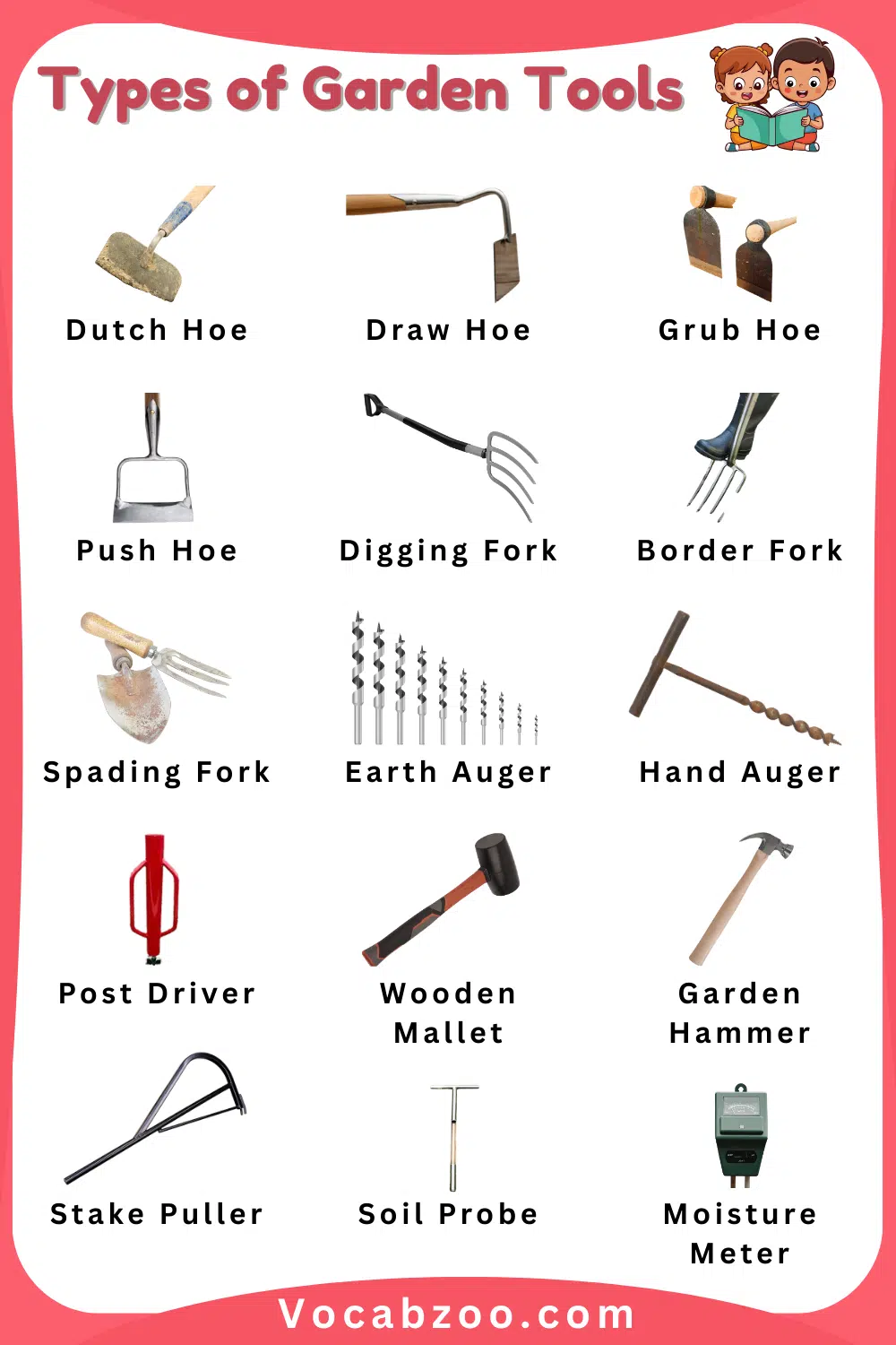 Gallery of Garden Tools Names with Pictures