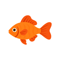 Goldfish | Sea Animal Names for Kids in English