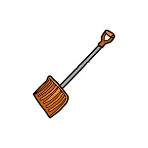 Grain Shovel | Farm Tools Names for Kids in English
