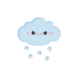 Hail | Weather Symbols Names for Kids