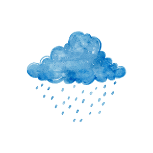 Heavy rain | Weather Symbols Names for Kids