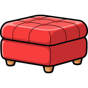 Ottoman | Household Items Names for Kids