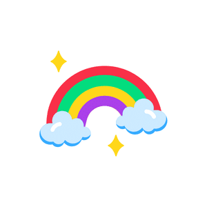 Rainbow | Weather Symbols Names for Kids