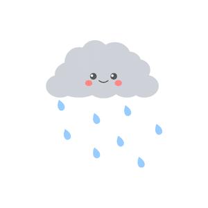 Rainy | Weather Symbols Names for Kids
