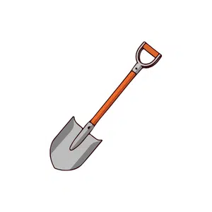 Shovel | Beach Things Names for Kids