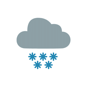 Snowy night | Weather Symbols Names for Kids