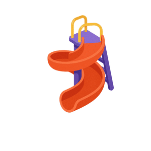 Spiral slide | Playground Equipment Names for Kids