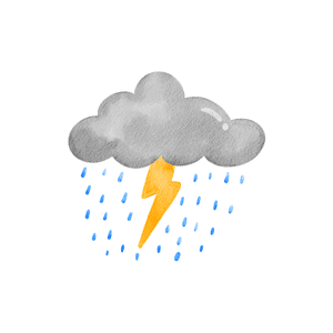 Storm cloud | Weather Symbols Names for Kids