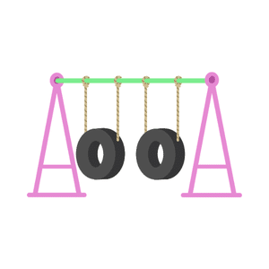 Swing frame | Playground Equipment Names for Kids